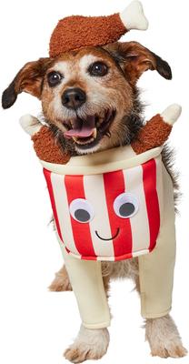 Show full view: Frisco Front Walking Fried Chicken Bucket with Adjustable Inseam Dog & Cat Costume (Patent Pending), Small slide 2 of 11
