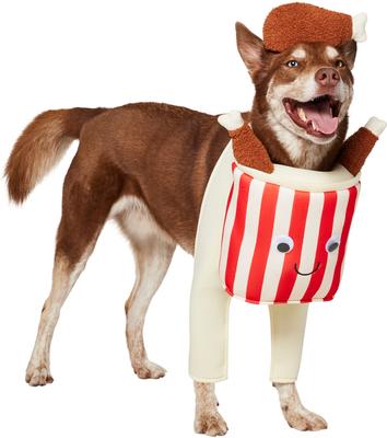 Show full view: Frisco Front Walking Fried Chicken Bucket with Adjustable Inseam Dog & Cat Costume (Patent Pending), X-Large slide 2 of 10