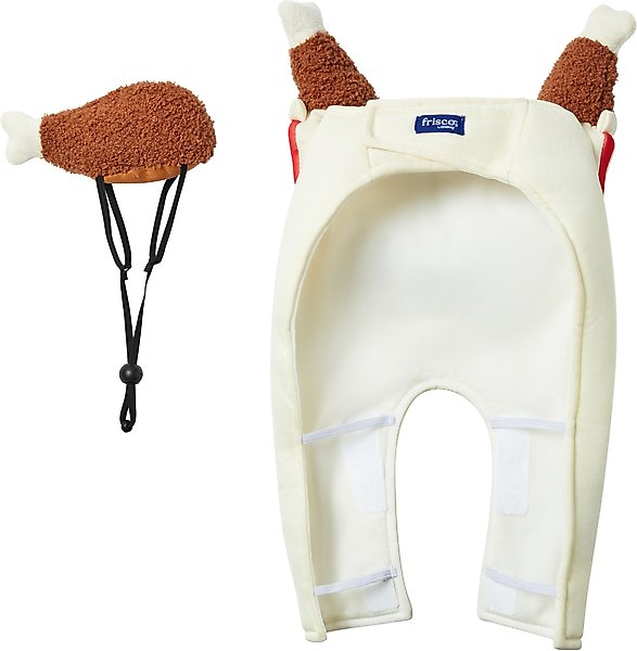 Frisco Front Walking Fried Chicken Bucket with Adjustable Inseam Dog & Cat Costume (Patent Pending)