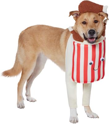 Show full view: Frisco Front Walking Fried Chicken Bucket with Adjustable Inseam Dog & Cat Costume (Patent Pending), XX-Large slide 2 of 10