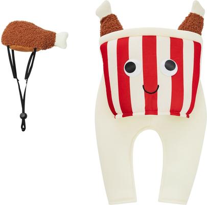 Show full view: Frisco Front Walking Fried Chicken Bucket with Adjustable Inseam Dog & Cat Costume (Patent Pending), XX-Large slide 4 of 10