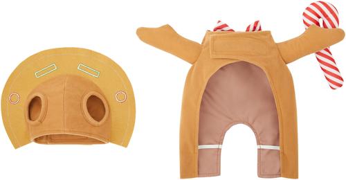 Show full view: Frisco Front Walking Gingerbread Dog & Cat Costume, Medium slide 5 of 10