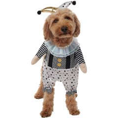 Frisco Front Walking Glitter Clown Dog & Cat Costume, Large