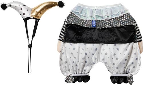 Show full view: Frisco Front Walking Glitter Clown Dog & Cat Costume, Large slide 5 of 9