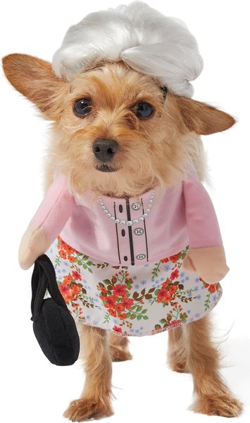Show full view: Frisco Front Walking Granny Dog & Cat Costume, Small slide 5 of 10
