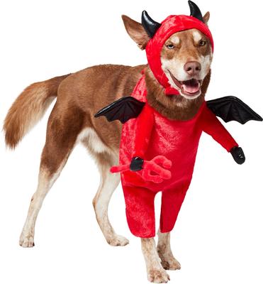 Show full view: Frisco Front Walking Lil Devil with Adjustable Inseam Dog & Cat Costume (Patent Pending), X-Large slide 2 of 10