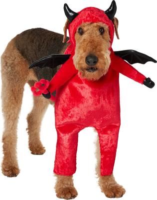 Show full view: Frisco Front Walking Lil Devil with Adjustable Inseam Dog & Cat Costume (Patent Pending), XX-Large slide 2 of 10