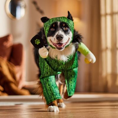 Show full view: Frisco Front Walking "Pickle" Ball with Adjustable Inseam Dog & Cat Costume (Patent Pending), X-Large slide 7 of 10