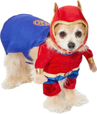 Show full view: Frisco Front Walking Superhero Dog & Cat Costume, X-Large slide 4 of 10