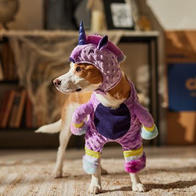 Show full view: Frisco Front Walking Unicorn Dog & Cat Costume, Medium slide 8 of 10