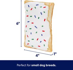 Frisco Frosted Pastry Stuffing-Free Flat Plush Squeaky Dog Toy, Small slide 2 of 6