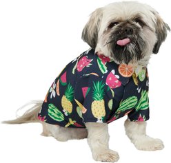 Frisco Fruit Punch Camp Dog & Cat Shirt, Black, Medium