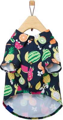 Show full view: Frisco Fruit Punch Camp Dog & Cat Shirt, Black, Medium slide 5 of 11