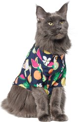 Frisco Fruit Punch Camp Dog & Cat Shirt, Black, Small