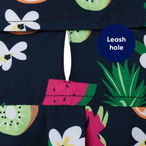 Frisco Fruit Punch Camp Dog & Cat Shirt, Black, Small