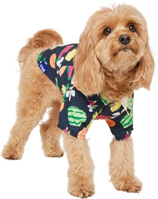 Show full view: Frisco Fruit Punch Camp Dog & Cat Shirt, Black, Small slide 3 of 11