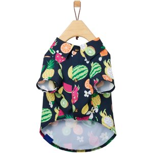 Frisco Fruit Punch Camp Dog & Cat Shirt, Black, Small