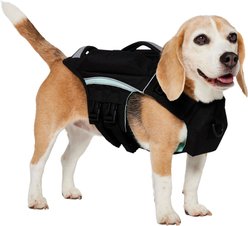 Frisco Full Coverage Dog Life Jacket, Blue/Black, Small