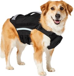 Frisco Full Coverage Dog Life Jacket, Blue/Black, X-Large