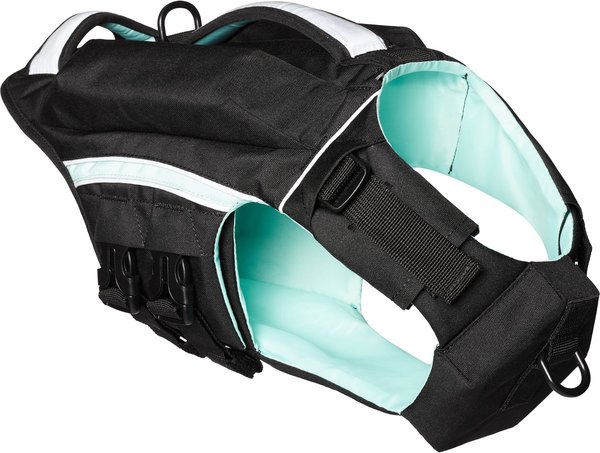 Show full view: Frisco Full Coverage Dog Life Jacket, Blue/Black, X-Small slide 4 of 10