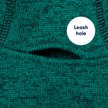 Show in main carousel: Frisco Full Zip Dog & Cat Sweater Fleece Hoodie, Green, Medium slide 6 of 12