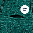 Show in main carousel: Frisco Full Zip Dog & Cat Sweater Fleece Hoodie, Green, Small slide 6 of 12