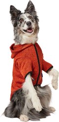 Frisco Full Zip Dog & Cat Sweater Fleece Hoodie, Orange, Large