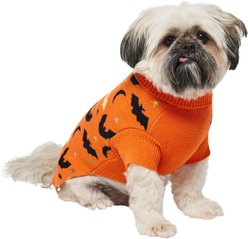 Frisco Funky Bat Knit Dog & Cat Sweater, Medium