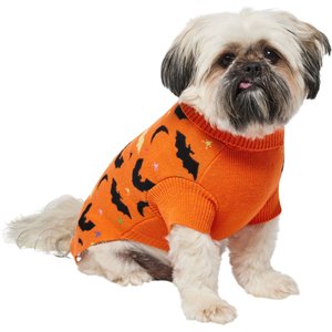 Frisco Funky Bat Knit Dog & Cat Sweater, Medium