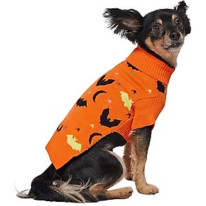 Frisco Funky Bat Knit Dog & Cat Sweater, Small