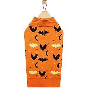 Frisco Funky Bat Knit Dog & Cat Sweater, Small