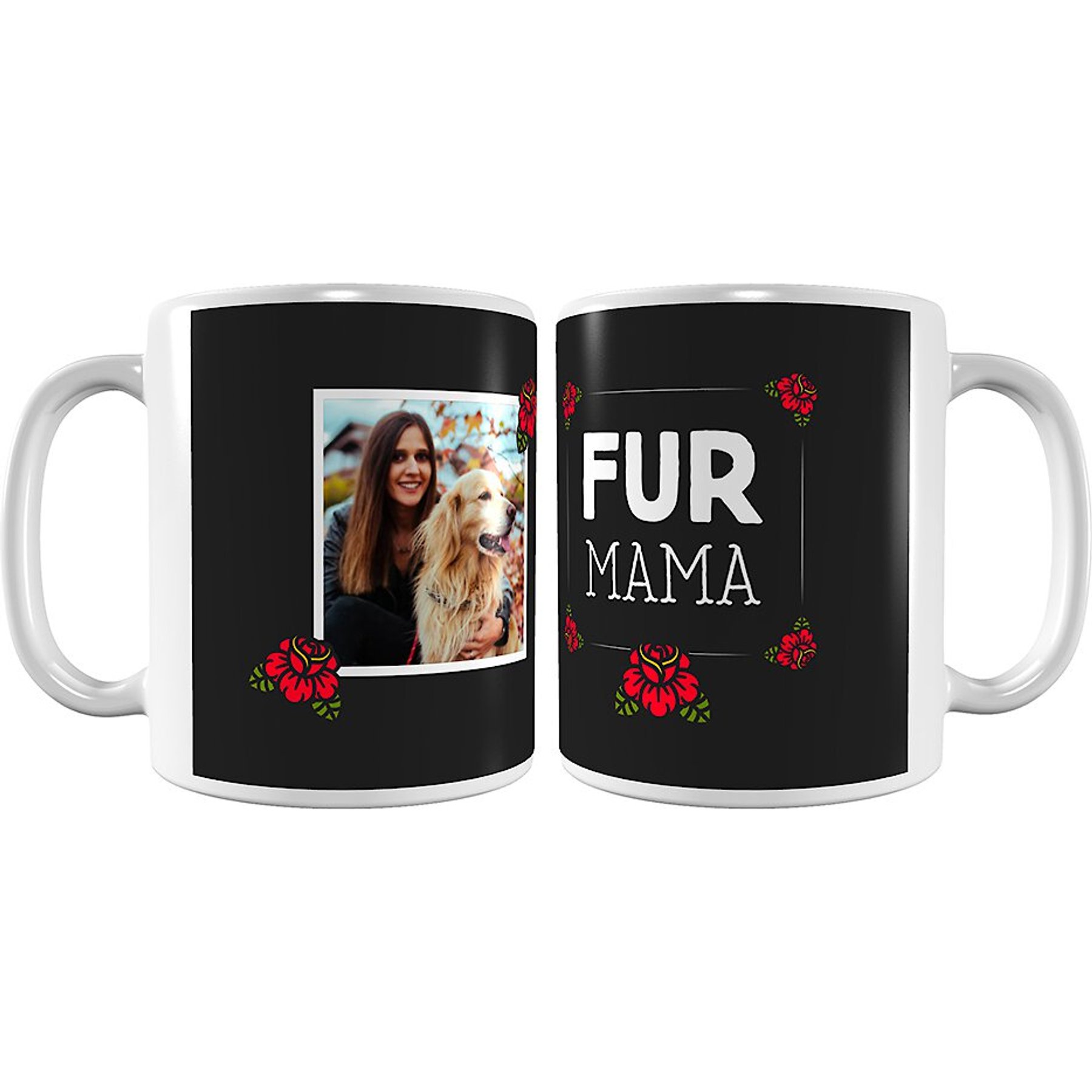 Custom "Fur Mama" White Coffee Mug, 11-oz, Frisco