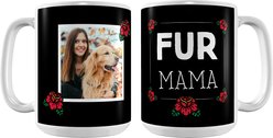Frisco Fur Mama White Personalized Coffee Mug, 15-oz