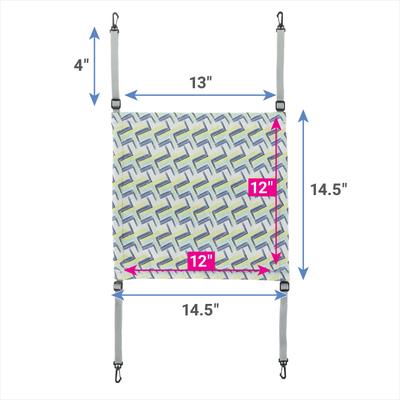 Show full view: Frisco Geometric Small Pet Bunk Bed, Green slide 2 of 7