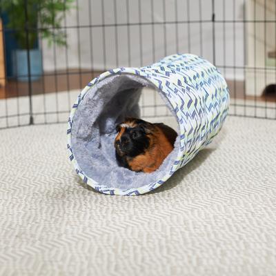 Show full view: Frisco Geometric Small Pet Crinkle Plush Tunnel, Multi Color slide 1 of 6
