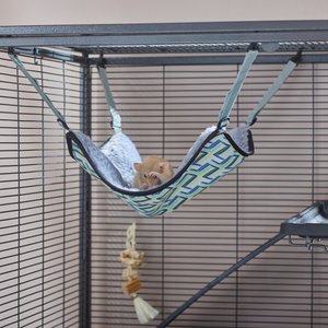 Frisco Geometric Small Pet Hanging Hammock, Multi Color