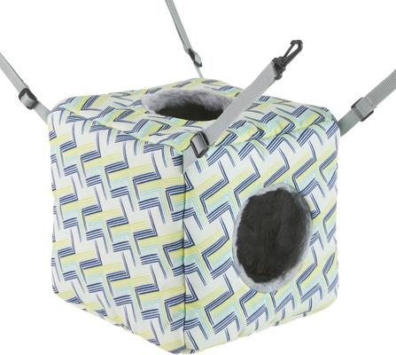 Show full view: Frisco Geometric Small Pet Plush Hanging Cube, Green slide 3 of 7
