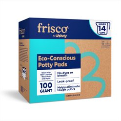 Frisco Giant Eco-Conscious Dog Training & Potty Pads, 27.5 x 44-in, Unscented, 100 count
