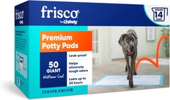 Frisco Giant Premium Dog Training & Potty Pads, 27.5 x 44-in, Scented, 50 count