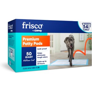 Frisco Giant Premium Dog Training & Potty Pads, 27.5 x 44-in, Scented, 50 count