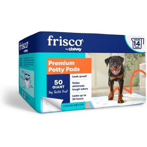 Frisco Giant Premium Dog Training & Potty Pads, 27.5 x 44-in, Unscented, 27.5 x 44-in, Unscented, 50 count, Dog Sketch Print
