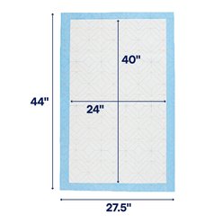 Frisco Giant Premium Dog Training & Potty Pads, 27.5 x 44-in, Unscented, 27.5 x 44-in, Unscented, 50 count, Geometric Print slide 2 of 9