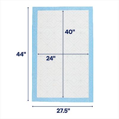 Show full view: Frisco Giant Premium Dog Training & Potty Pads, 27.5 x 44-in, Unscented, 27.5 x 44-in, Unscented, 50 count, Geometric Print slide 2 of 10