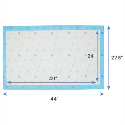 Show full view: Frisco Giant Printed Dog Training & Potty Pads, 27.5 x 44-in, Unscented, 50 count, Paws & Bones slide 3 of 11