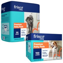 Frisco Giant Training & Potty Pads, 27.5-in x 44-in, 30 count + 22-in x 23-in, 150 count