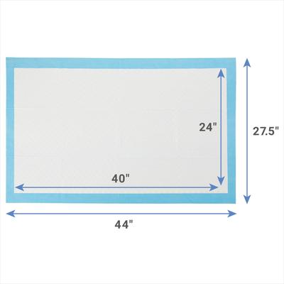 Show full view: Frisco Giant Ultra Premium Non-Skid Dog Training & Potty Pads, 27.5 x 44-in, Unscented, 100 count slide 3 of 10