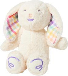 Frisco Gingham Bunny Plush Squeaky Dog Toy, Medium