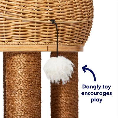 Show full view: Frisco Giraffe 51" Wicker Cat Tree & Condo slide 3 of 6