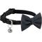 Show in main carousel: Frisco Glitter Cat Collar With Bow, Black, 8 to 12-in neck, 3/8-in wide slide 1 of 5