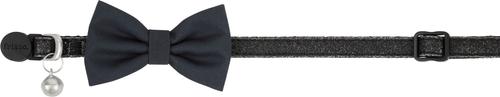 Show full view: Frisco Glitter Cat Collar With Bow, Black, 8 to 12-in neck, 3/8-in wide slide 2 of 5